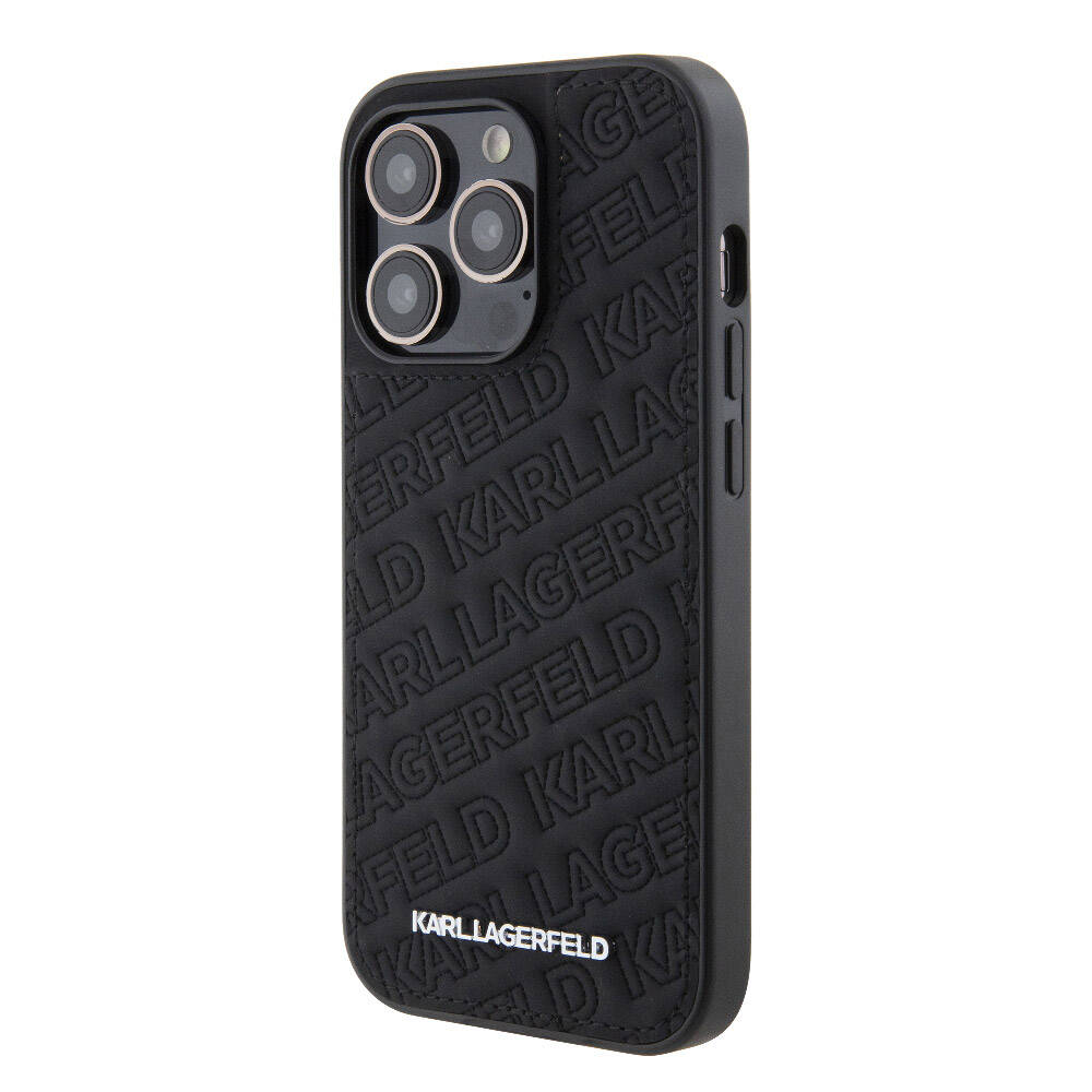 Karl Lagerfeld iPhone 15 Pro Orjinal Lisanslı Metal Yazı Logolu Dikişli Logo Arka Yüzey Kapitone Telefon Kılıfı - 5 Karl Lagerfeld iPhone 15 Pro Orjinal Lisanslı Metal Yazı Logolu Dikişli Logo Arka Yüzey Kapitone Telefon Kılıfı - 5